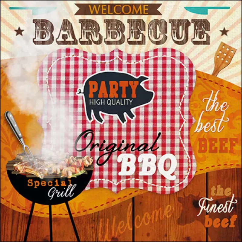 Servetten "Original bbq" 3 stuks