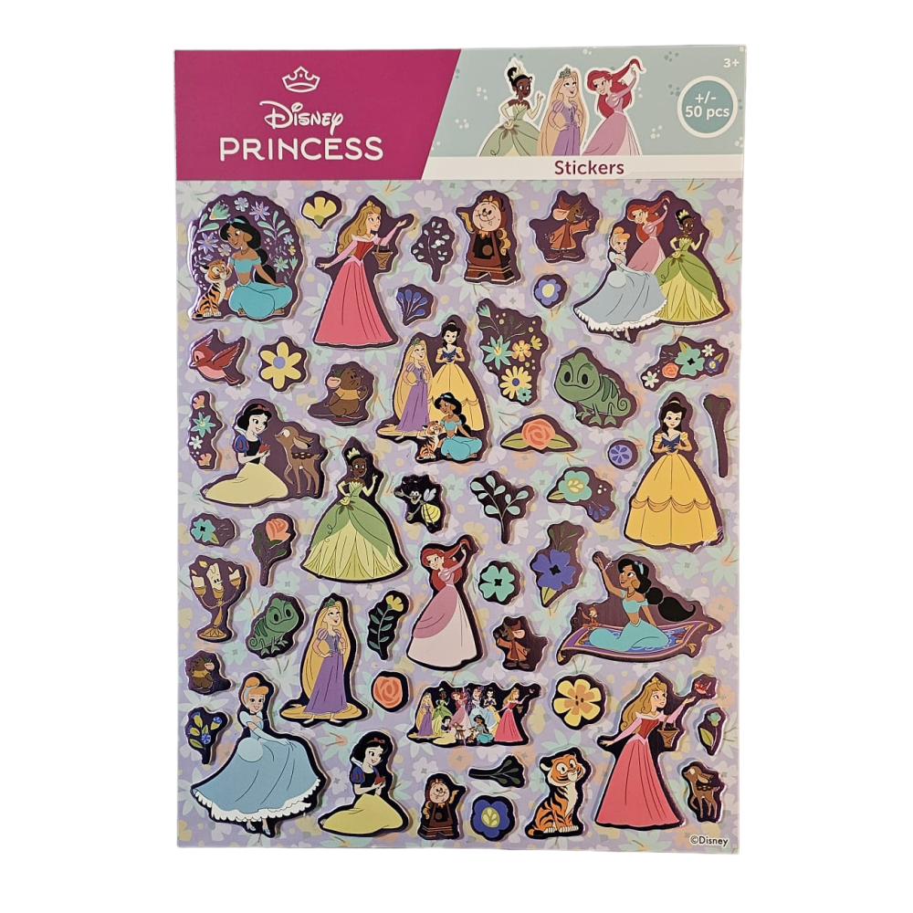 Disney Princess Foam Stickers +/- 50 Stickers