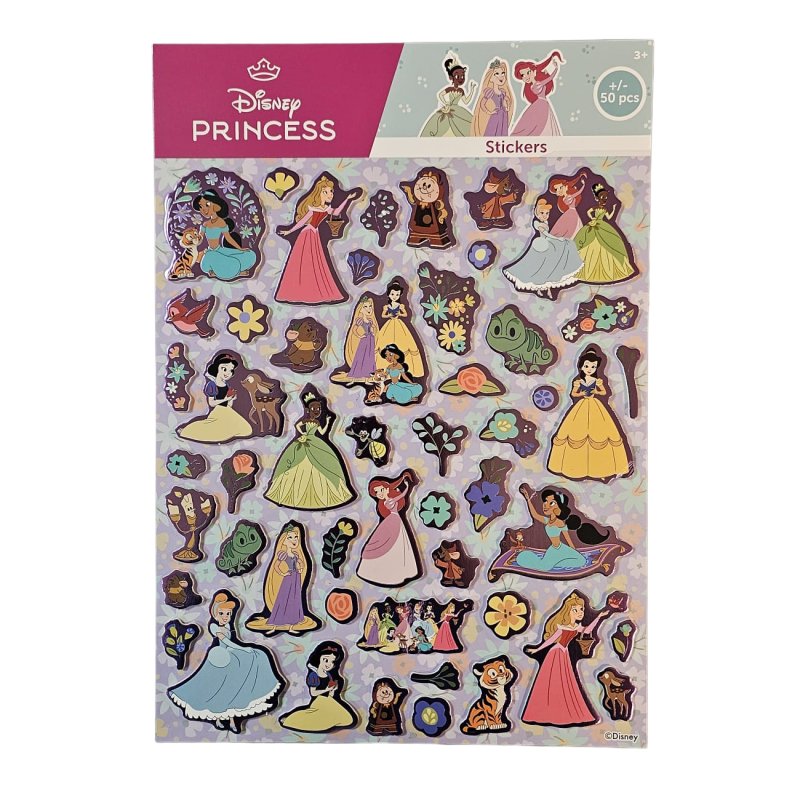 Disney Princess Foam Stickers +/- 50 Stickers