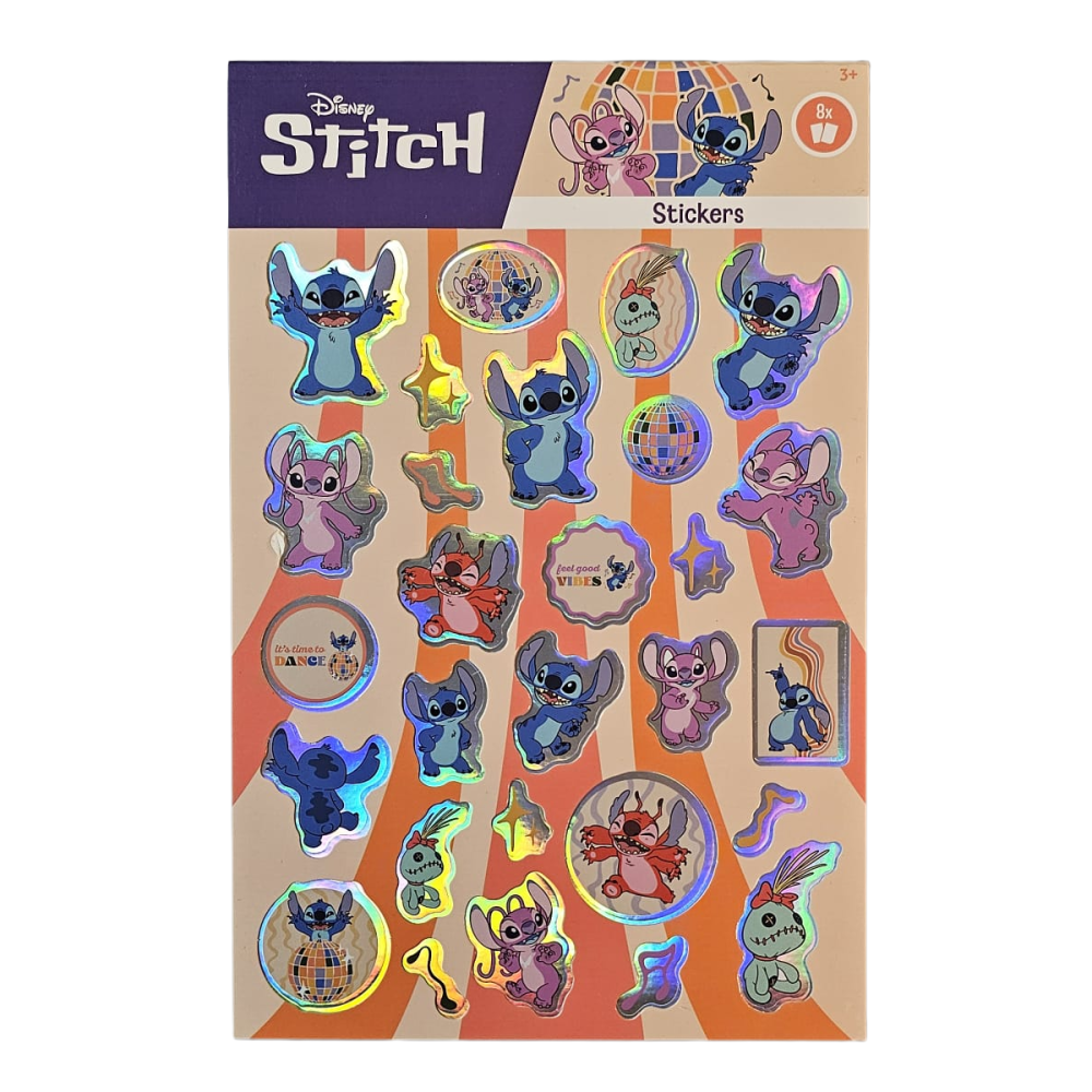 Disney's Stitch Stickerboek met glitters