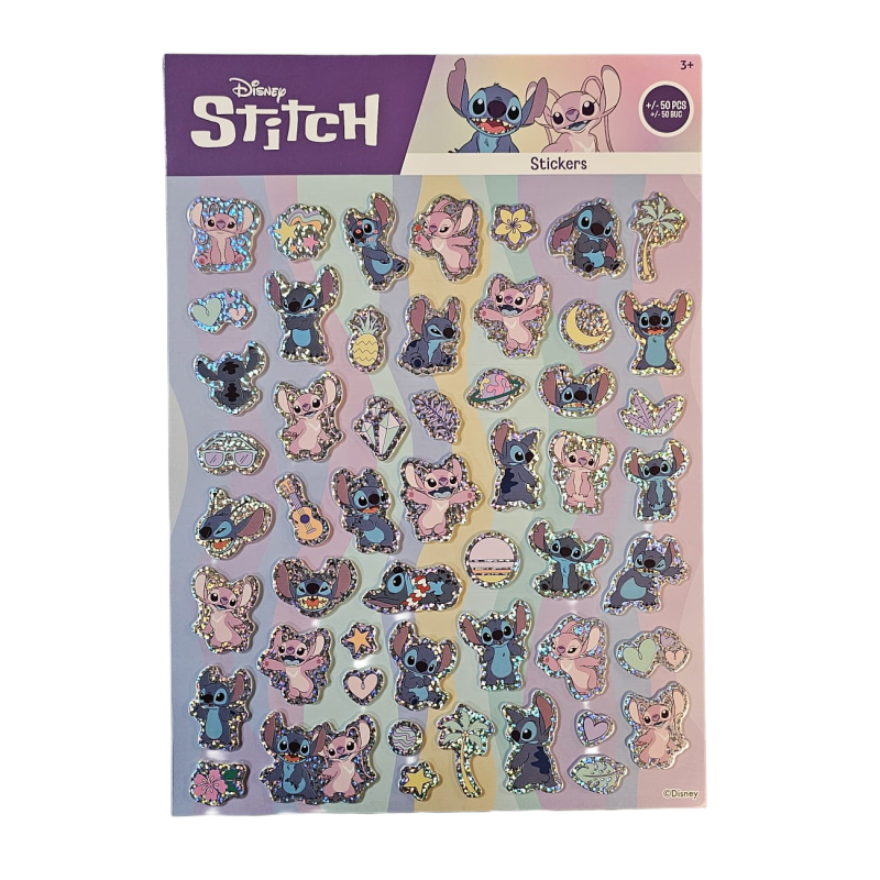 Stitch Foam Stickers +/- 50 Stickers